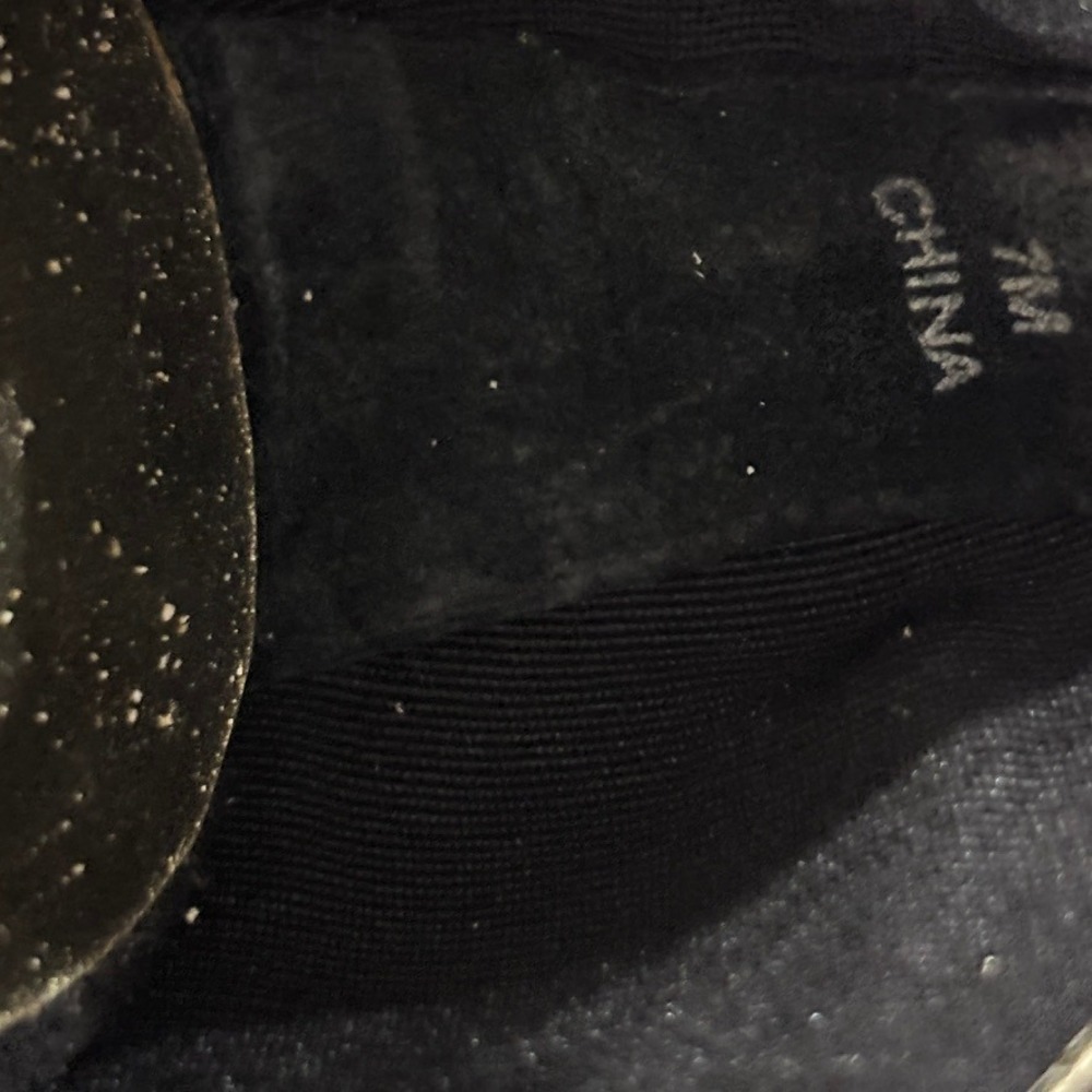 Beverly Feldman Black‎ Suede Ballet Flats Gold Trim Horsebit Size 7M - Picture 7 of 7